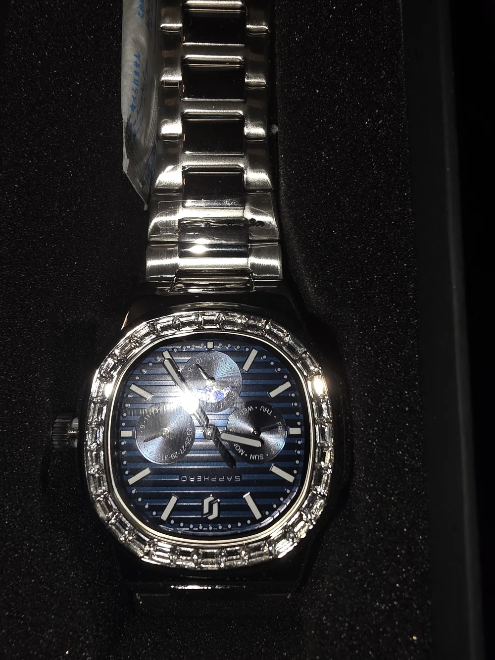Men’s Stainless Steel Watch in Blue